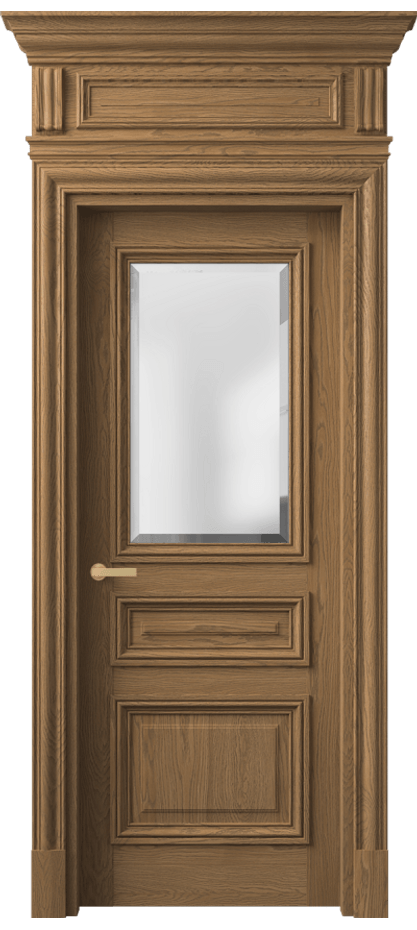 Межкомнатная дверь Antique 7304 Дуб мускатный матовый Сатинированное стекло с фацетом Цена 1662020 ₸ | Volhovec