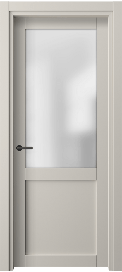 Межкомнатная дверь Нео 2122 ПЭТ светло-серый Сатинированное стекло Цена 194662 ₸ | Volhovec