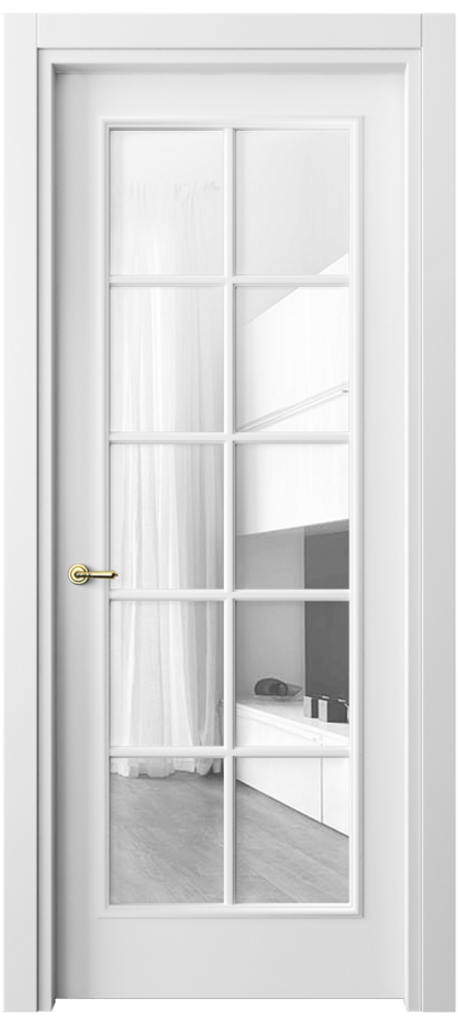 Дверь межкомнатная Paris 8102 Матовый белоснежный Прозрачное стекло, 4 мм Гладкий наличник МБЛ Цена 361410 ₸ Наличники уже входят в базовый комплект. Фабрика дверей Волховец 8 (800) 551 43 19 Межкомнатная дверь Paris 8102 Матовый белоснежный Прозрачное стекло, 4 мм Цена 361410 ₸| Volhovec