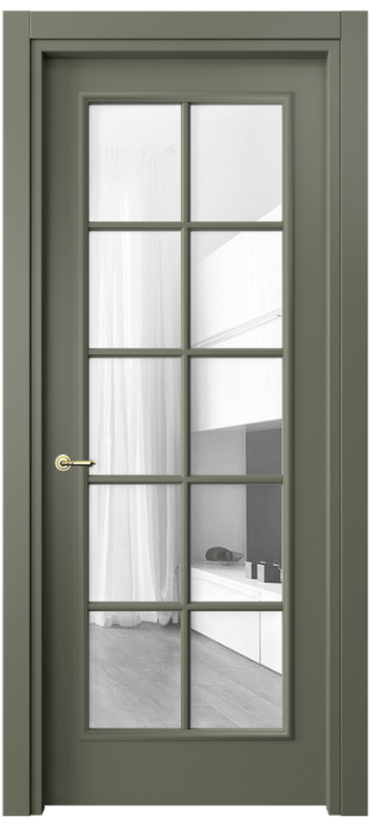 Дверь межкомнатная Paris 8102 Матовый оливковый тёмный Прозрачное стекло, 4 мм Гладкий наличник МОТ Цена 361410 ₸ Наличники уже входят в базовый комплект. Фабрика дверей Волховец 8 (800) 551 43 19 Межкомнатная дверь Paris 8102 Матовый оливковый тёмный Прозрачное стекло, 4 мм Цена 361410 ₸| Volhovec