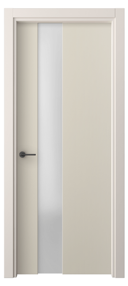 Межкомнатная дверь Фридом 4224 ПЭТ светло-бежевый Сатинированное стекло Цена 240024 ₸ | Volhovec