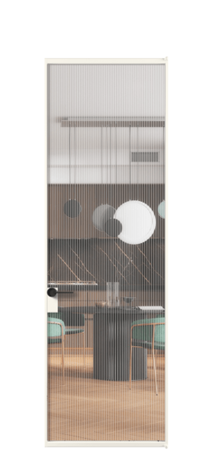 Алюминиевая дверь АЛПЛ040.01 Алюминий пудровый белый Рифлёное стекло "Мору", триплекс. Без короба АПБЛ Цена 911131 Стоимость комплекта двери включает: 1. Полотно (600/650/700/750/800/850/900/950*2000-2400 мм).
2. Короб
3. Комплект фурнитуры (2 торцевые петли и магнитный замок с ответной планкой). Фабрика дверей Волховец 8 (800) 551 43 19 Алюминиевая дверь АЛПЛ040.01 Алюминий пудровый белый Рифлёное стекло "Мору", триплекс Цена 911131 | Volhovec