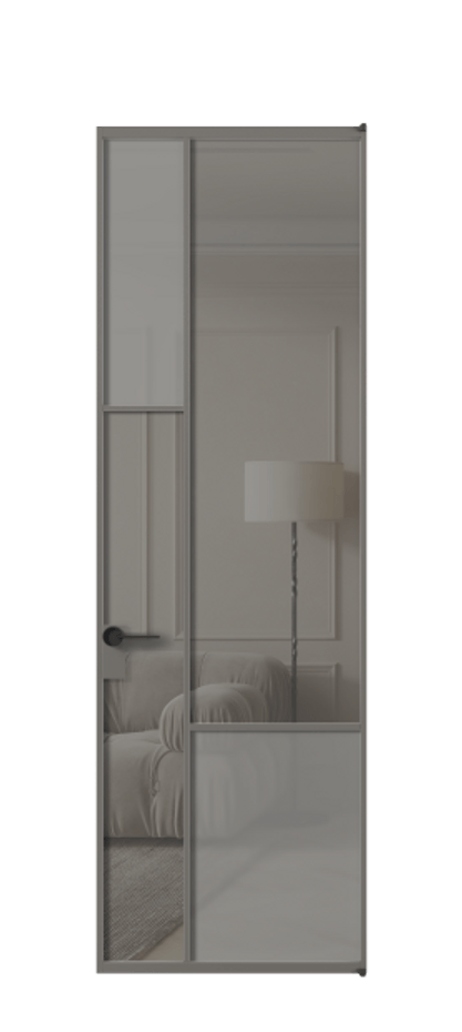 Дверь межкомнатная Mosaic АЛПЛ041.13 Алюминий классический серый Сатинированное серое стекло, триплекс, 6 мм + Прозрачное серое стекло, триплекс Без короба АКЛС Цена 998960 Стоимость комплекта двери включает:
1. Полотно (600/650/700/750/800/850/900/950*2000-2400 мм).
2. Короб
3. Комплект фурнитуры (2 торцевые петли и магнитный замок с ответной планкой). Фабрика дверей Волховец 8 (800) 551 43 19 Межкомнатная дверь Mosaic АЛПЛ041.13 Алюминий классический серый Сатинированное серое стекло, триплекс, 6 мм + Прозрачное серое стекло, триплекс Цена 998960 ₸ | Volhovec