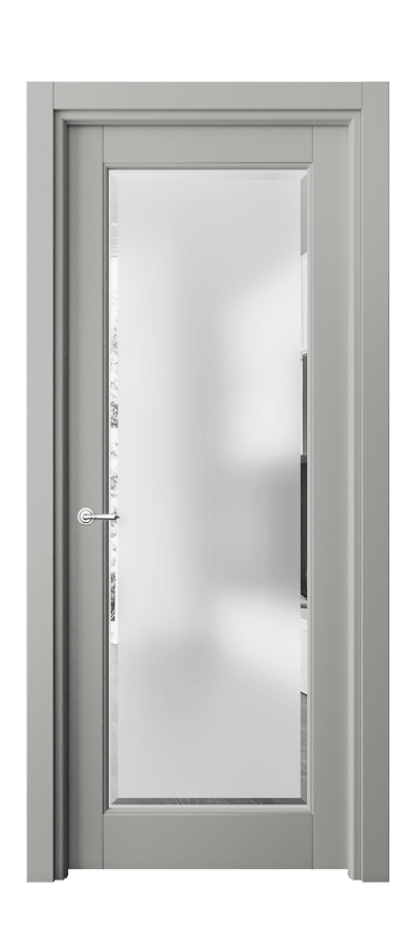 Дверь межкомнатная Toscana Elegante 6300 Бук нейтральный серый Сатинированное стекло с фацетом, 6 мм Гладкий наличник БНСР Цена 454760 ₸ Наличники уже входят в базовый комплект. Фабрика дверей Волховец 8 (800) 551 43 19 Межкомнатная дверь Toscana Elegante 6300 Бук нейтральный серый Сатинированное стекло с фацетом, 6 мм Цена 454760 ₸ | Volhovec