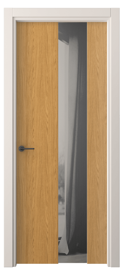 Межкомнатная дверь Freedom 4226 Ванильный дуб Двустороннее серое зеркало, триплекс Цена 213700 ₸ | Volhovec