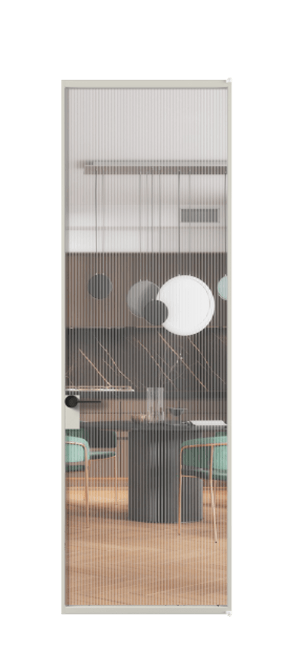 Алюминиевая дверь АЛПЛ040.01 Алюминий тёплый серый Рифлёное стекло "Мору", триплекс. Без короба АТСР Цена 911131 Стоимость комплекта двери включает: 1. Полотно (600/650/700/750/800/850/900/950*2000-2400 мм).
2. Короб
3. Комплект фурнитуры (2 торцевые петли и магнитный замок с ответной планкой). Фабрика дверей Волховец 8 (800) 551 43 19 Алюминиевая дверь АЛПЛ040.01 Алюминий тёплый серый Рифлёное стекло "Мору", триплекс Цена 911131 | Volhovec