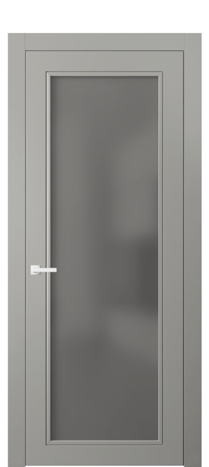 Дверь межкомнатная Neo Classic 8000 Матовый нейтральный серый Сатинированное серое стекло, триплекс Гладкий компланарный наличник МНСР Цена 393860 ₸ Наличники уже входят в базовый комплект. Фабрика дверей Волховец 8 (800) 551 43 19 Межкомнатная дверь Neo Classic 8000 Матовый нейтральный серый Сатинированное серое стекло, триплекс Цена 393860 ₸ | Volhovec