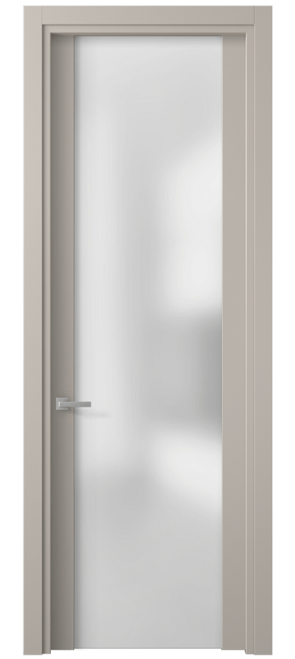 Дверь межкомнатная Планум 4114 Матовый светло-бежевый Сатинированное стекло Гладкий наличник МСБЖ Цена 366274 ₸ Наличники уже входят в базовый комплект. Фабрика дверей Волховец 8 (800) 551 43 19 Межкомнатная дверь Планум 4114 Матовый светло-бежевый Сатинированное стекло Цена 366274 ₸ | Volhovec