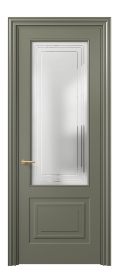 Дверь межкомнатная Mascot 8452 Матовый оливковый тёмный Сатинированное стекло с гравировкой "Грани", триплекс, 7 мм Фигурный наличник МОТ Цена 387370 ₸ Наличники уже входят в базовый комплект. Фабрика дверей Волховец 8 (800) 551 43 19 Межкомнатная дверь Mascot 8452 Матовый оливковый тёмный Сатинированное стекло с гравировкой "Грани", триплекс, 7 мм Цена 387370 ₸ | Volhovec