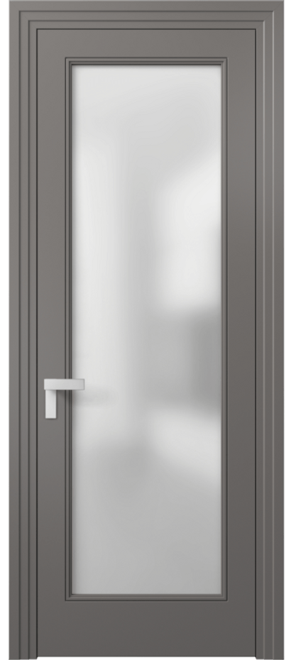 Дверь межкомнатная Rocca 8300 Матовый классический серый Сатинированное стекло Каскадный компланарный наличник МКЛС Цена 445031 ₸ Наличники уже входят в базовый комплект. Фабрика дверей Волховец 8 (800) 551 43 19 Межкомнатная дверь Rocca 8300 Матовый классический серый Сатинированное стекло Цена 445031 ₸ | Volhovec