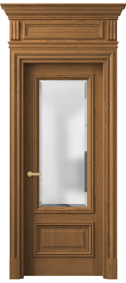 Межкомнатная дверь Antique 7306 Дуб пряный матовый Сатинированное стекло с фацетом Цена 1662020 ₸ | Volhovec