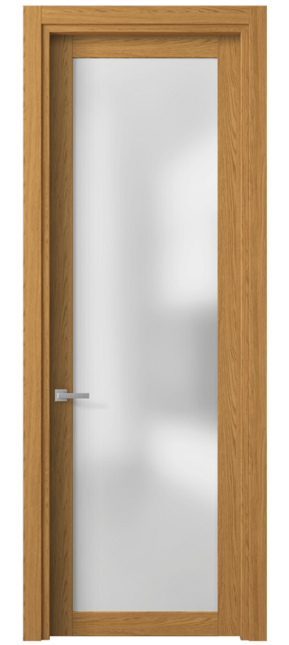 Межкомнатная дверь Planum 2102 Ванильный дуб Сатинированное стекло Цена 170720 ₸ | Volhovec