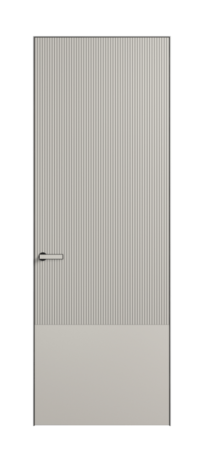 Дверь межкомнатная Velvet АКП 8203 Матовый облачно-серый. Скрытый короб Черный Цена 332900 . Фабрика дверей Волховец 8 (800) 551 43 19 Межкомнатная дверь Velvet АКП 8203 Матовый облачно-серый. Цена 332900 | Volhovec