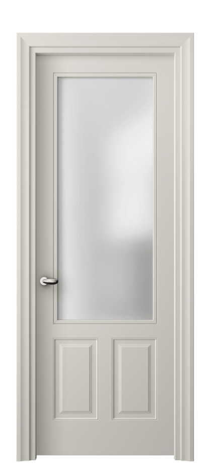 Межкомнатная дверь Esse 8522 Матовый облачно-серый Сатинированное стекло Цена 329960 ₸ | Volhovec
