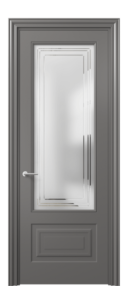 Дверь межкомнатная Mascot 8442 Матовый классический серый Сатинированное стекло с гравировкой "Грани", триплекс, 7 мм Фигурный наличник МКЛС Цена 387370 ₸ Наличники уже входят в базовый комплект. Фабрика дверей Волховец 8 (800) 551 43 19 Межкомнатная дверь Mascot 8442 Матовый классический серый Сатинированное стекло с гравировкой "Грани", триплекс, 7 мм Цена 387370 ₸ | Volhovec