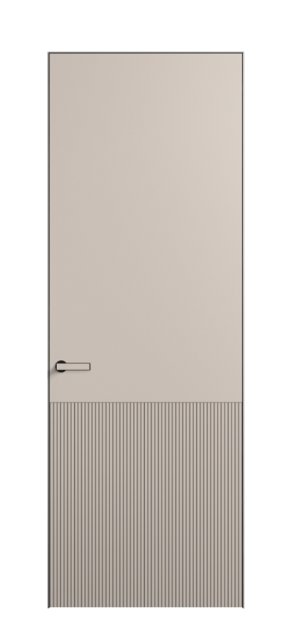 Дверь межкомнатная Velvet АКП 8204 Матовый светло-бежевый. Скрытый короб Черный Цена 332900 . Фабрика дверей Волховец 8 (800) 551 43 19 Межкомнатная дверь Velvet АКП 8204 Матовый светло-бежевый. Цена 332900 | Volhovec