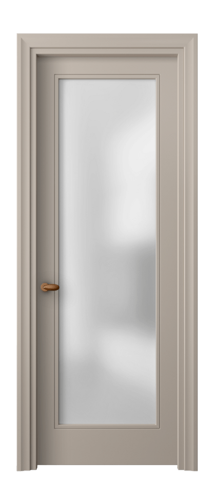 Дверь межкомнатная Esse 8502 Матовый бисквитный Сатинированное стекло Фигурный универсальный наличник МБСК Цена 329960 ₸ Наличники уже входят в базовый комплект. Фабрика дверей Волховец 8 (800) 551 43 19 Межкомнатная дверь Esse 8502 Матовый бисквитный Сатинированное стекло Цена 329960 ₸ | Volhovec