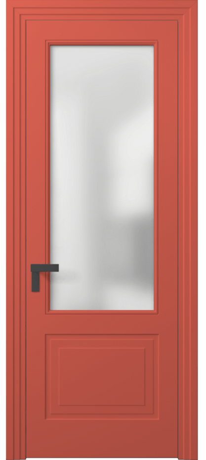 Межкомнатная дверь Рокка 8352 Матовый белоснежный Сатинированное стекло Цена 841269 ₸ | Volhovec