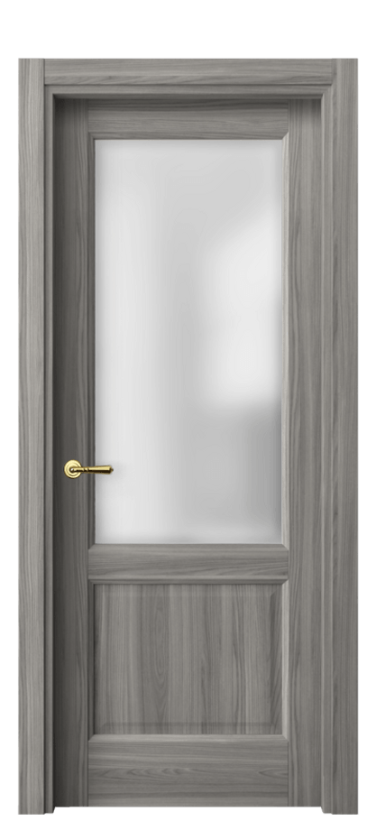 Межкомнатная дверь Галант 1422 Имбирный ясень Сатинированное стекло Цена 229627 ₸ | Volhovec