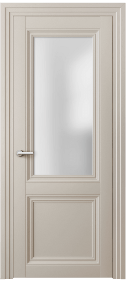 Межкомнатная дверь Centro 2524 Матовый светло-бежевый Сатинированное стекло Цена 372400 ₸ | Volhovec