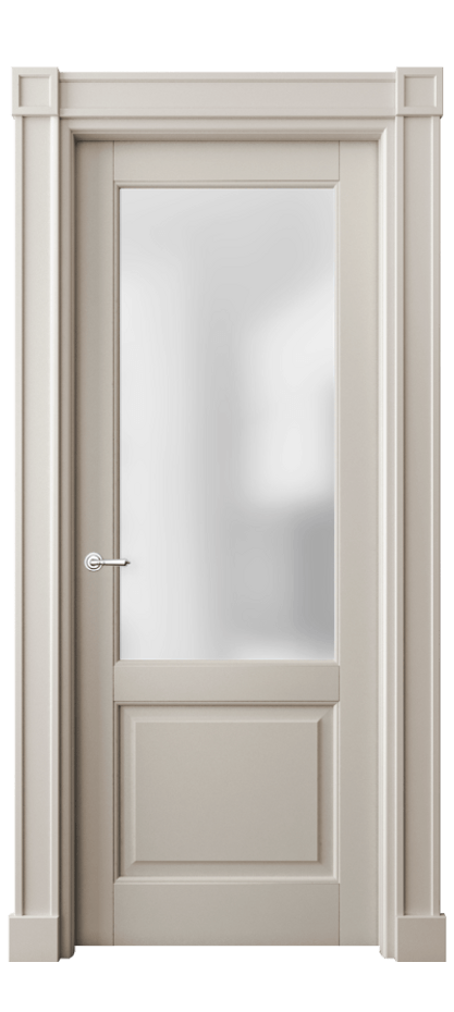 Межкомнатная дверь Toscana Plano 6302 Бук светло-бежевый Сатинированное стекло Цена 611410 ₸ | Volhovec