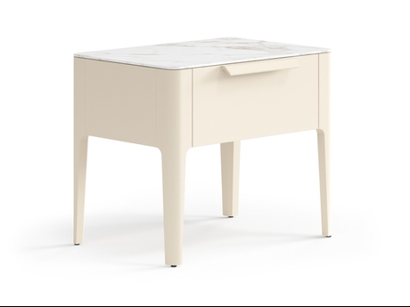 Мебель Тумба прикроватная Piega 1 ящик. Цвет Матовый светло-бежевый. Материал Гладкая эмаль. Коллекция Тумба прикроватная Piega 1 ящик. Фото. Мебель Тумба прикроватная Piega 1 ящик. Цвет Матовый светло-бежевый. Материал Гладкая эмаль. Коллекция Тумба прикроватная Piega 1 ящик. Картинка.