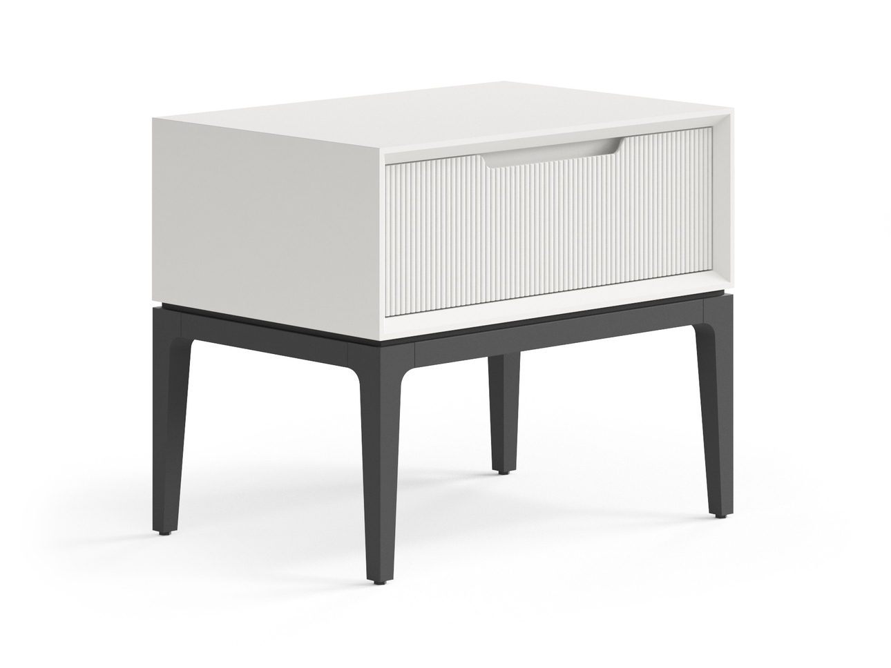 Тумба прикроватная Velvet 1 ящик Матовый тёплый серый