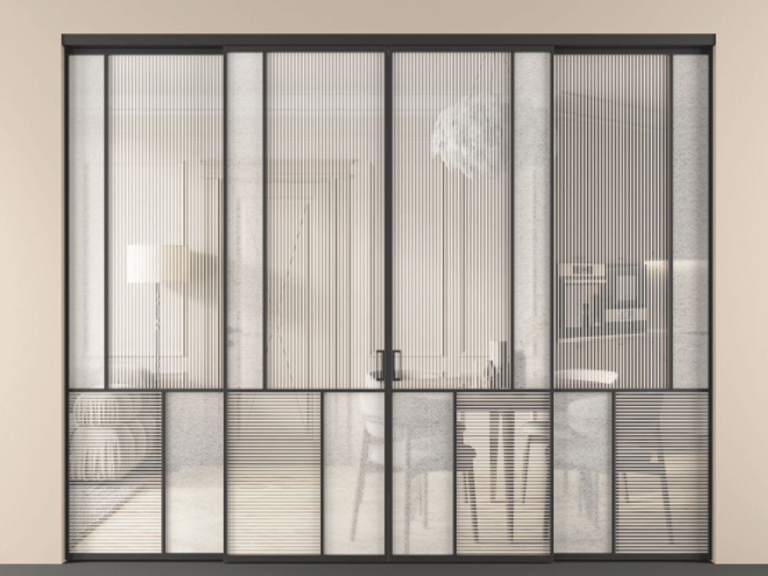 Перегородка Mosaic внутри проема четырёхстворчатая #VENDORCODE# #FURNISH# #GLASS# Цена #PRICE# #CURRENCY# | Volhovec