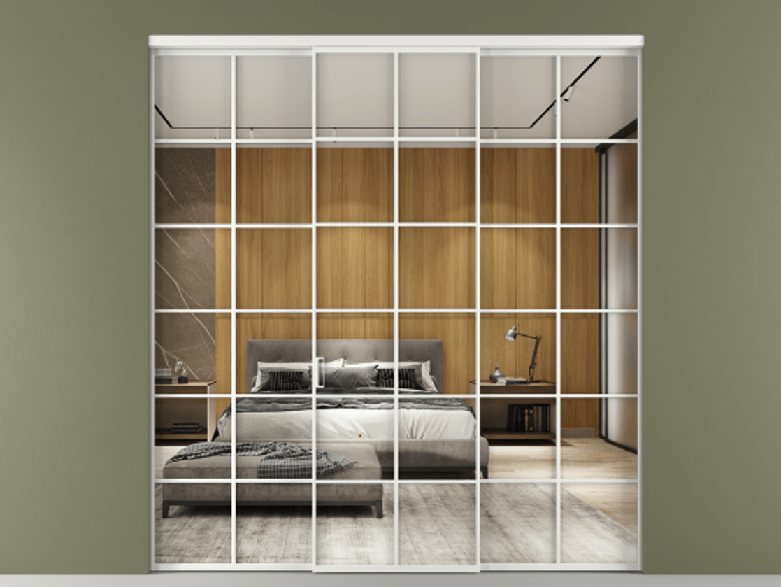Перегородка Formato внутри проема трёхстворчатая #VENDORCODE# #FURNISH# #GLASS# Цена #PRICE# #CURRENCY# | Volhovec