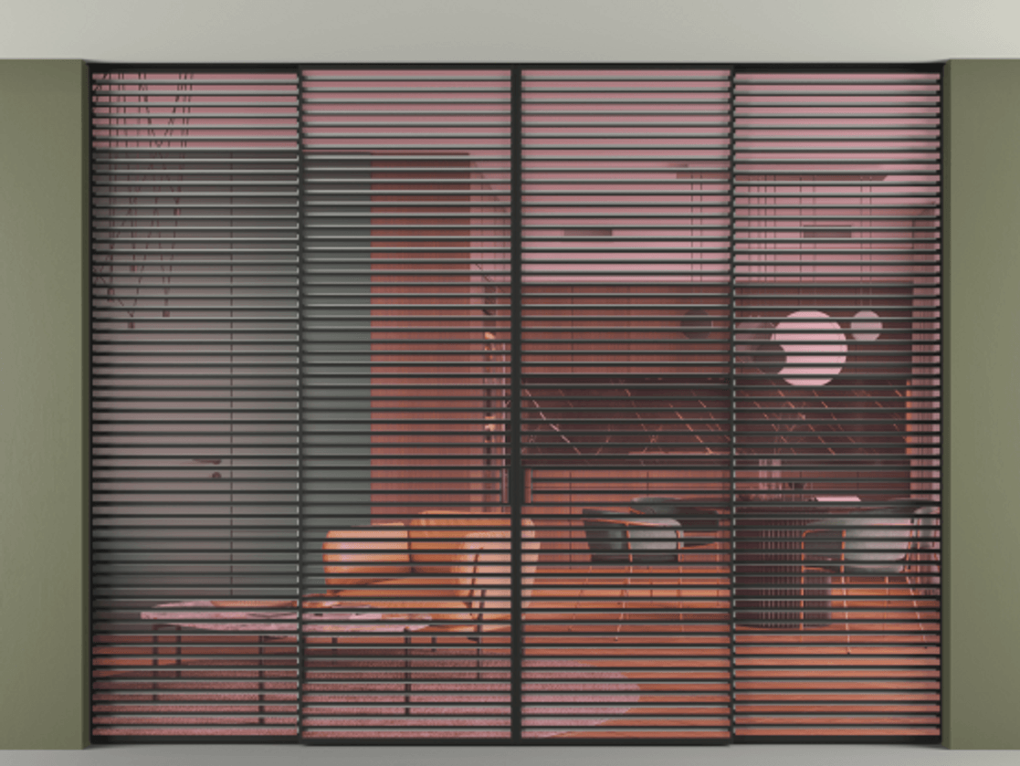 Перегородка Formato внутри проёма скрытое крепление в потолок 4 створки АЛПР 040.07 Алюминий Черный Прозрачное розовое стекло, триплекс. Скрытый короб ЧЕР Цена 4822200 ₸ 1. Полотно 4 шт. (800/2100 мм)
2. Комплект установки раздвижной системы
3. Базовый комплект фурнитуры
4.Ручка RONDO. Фабрика дверей Волховец 8 (800) 551 43 19 Перегородка Formato внутри проёма скрытое крепление в потолок 4 створки АЛПР 040.07 Алюминий Черный Прозрачное розовое стекло, триплекс Цена 4822200 ₸ | Volhovec