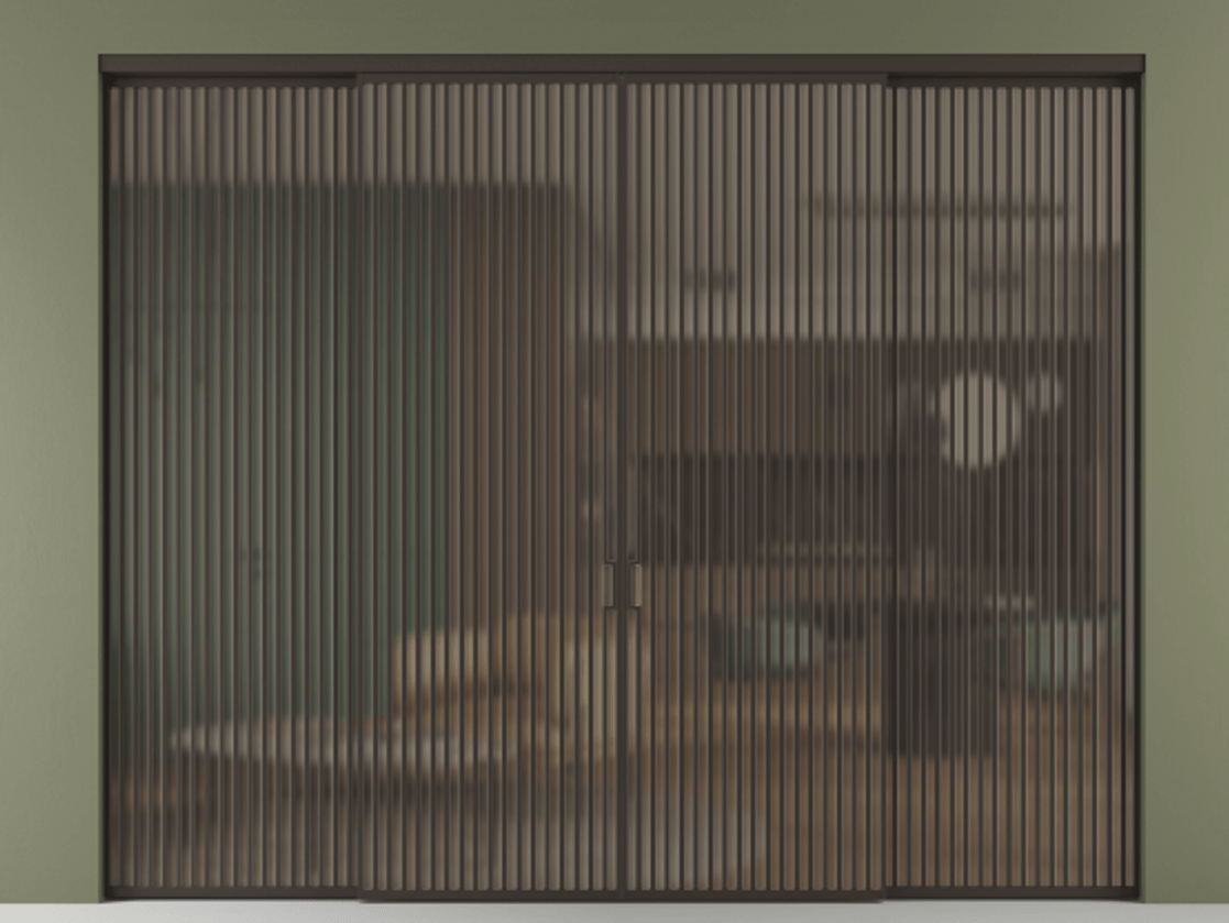 Перегородка Формато внутри проёма 4 створки АЛПР 040.06 Алюминий антрацит Сатинированное бронзовое стекло, триплекс. Цена 4657716 ₸ 1. Полотно 4 шт. (800/2100 мм)
2. Комплект установки раздвижной системы
3. Базовый комплект фурнитуры
4.Ручка Рондо. Фабрика дверей Волховец 8 (800) 551 43 19 Перегородка Формато внутри проёма 4 створки АЛПР 040.06 Алюминий антрацит Сатинированное бронзовое стекло, триплекс Цена 4657716 ₸ | Volhovec