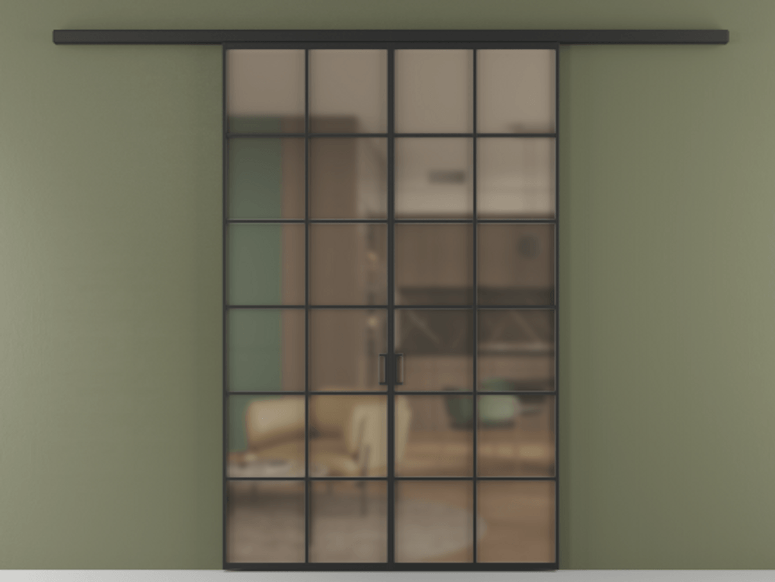 Перегородка Formato вдоль стены двустворчатая АЛПР 040.05 Алюминий Черный Сатинированное бронзовое стекло, триплекс, 6 мм. Скрытый короб ЧЕР Цена 1402750 ₸ 1. Полотно 2 шт. (800/2100 мм)
2. Комплект установки раздвижной системы
3. Базовый комплект фурнитуры
4.Ручка RONDO
. Фабрика дверей Волховец 8 (800) 551 43 19 Перегородка Formato вдоль стены двустворчатая АЛПР 040.05 Алюминий Черный Сатинированное бронзовое стекло, триплекс, 6 мм Цена 1402750 ₸ | Volhovec