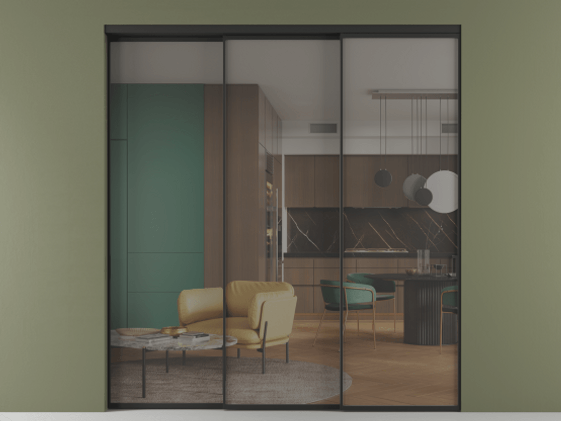 Перегородка Formato внутри проёма телескопик синхро 2 АЛПР 040.01 Алюминий Черный Прозрачное серое стекло, триплекс, 6 мм. Скрытый короб ЧЕР Цена 2093520 ₸ 1. Полотно 3 шт. (800/2100 мм)
2. Комплект установки раздвижной системы
3. Базовый комплект фурнитуры
4. Комплект фурнитуры телескопик синхро-2
5.Ручка RONDO
. Фабрика дверей Волховец 8 (800) 551 43 19 Перегородка Formato внутри проёма телескопик синхро 2 АЛПР 040.01 Алюминий Черный Прозрачное серое стекло, триплекс, 6 мм Цена 2093520 ₸ | Volhovec