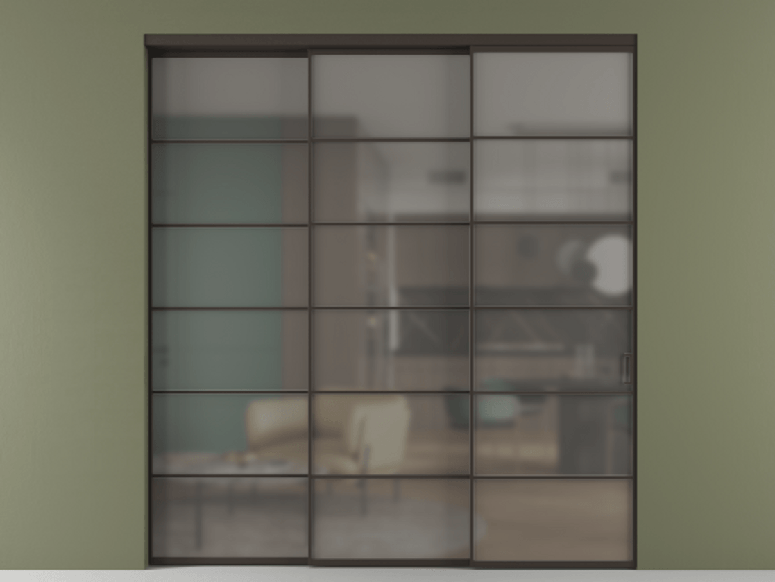 Перегородка Formato внутри проёма телескопик синхро 2 АЛПР 040.04 Алюминий антрацит Сатинированное серое стекло, триплекс, 6 мм. Цена 2430480 ₸ 1. Полотно 3 шт. (800/2100 мм)
2. Комплект установки раздвижной системы
3. Базовый комплект фурнитуры
4. Комплект фурнитуры телескопик синхро-2
5.Ручка RONDO
. Фабрика дверей Волховец 8 (800) 551 43 19 Перегородка Formato внутри проёма телескопик синхро 2 АЛПР 040.04 Алюминий антрацит Сатинированное серое стекло, триплекс, 6 мм Цена 2430480 ₸ | Volhovec