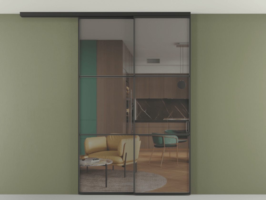 Перегородка Formato вдоль стены на потолок телескопик синхро 2 АЛПР 040.03 Алюминий Черный Прозрачное серое стекло, триплекс, 6 мм. Скрытый короб ЧЕР Цена 1742080 ₸ 1. Полотно 2 шт. (800/2100 мм)
2. Комплект установки раздвижной системы
3. Базовый комплект фурнитуры
4.Ручка RONDO
. Фабрика дверей Волховец 8 (800) 551 43 19 Перегородка Formato вдоль стены на потолок телескопик синхро 2 АЛПР 040.03 Алюминий Черный Прозрачное серое стекло, триплекс, 6 мм Цена 1742080 ₸ | Volhovec