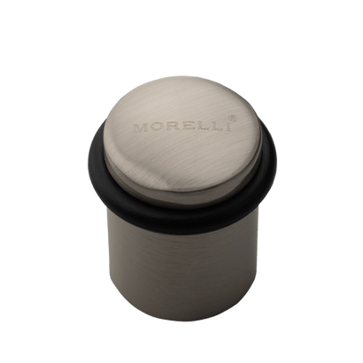 Фурнитура для дверей Ограничитель напольный круглой формы. Цвет Матовый хром. Коллекция Ограничитель напольный круглой формы. Картинка.