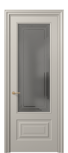 Межкомнатная дверь 8442 МСБЖ Серый сатин с гравировкой. Цвет Матовый светло-бежевый. Материал Гладкая эмаль. Коллекция Mascot. Фото. Дверь межкомнатная 8442 МСБЖ Серый сатин с гравировкой. Цвет Матовый светло-бежевый. Материал Гладкая эмаль. Коллекция Mascot. Картинка.