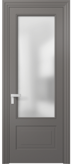 Межкомнатная дверь 8342 МКЛС Сатин. Цвет Матовый классический серый. Материал Гладкая эмаль. Коллекция Rocca. Фото. Дверь межкомнатная 8342 МКЛС Сатин. Цвет Матовый классический серый. Материал Гладкая эмаль. Коллекция Rocca. Картинка.