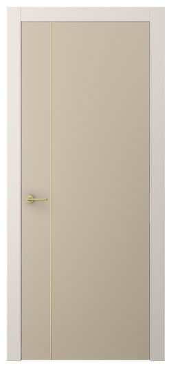 Дверь межкомнатная АКП 4201 ПЭСК. Цвет ПЭТ серо-коричневый . Материал ПЭТ. Коллекция Freedom. Картинка.