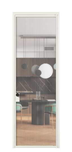 Дверь межкомнатная АЛПЛ040.01 АССР MORU. Цвет Алюминий светло-серый. Материал Алюминий в эмали. Коллекция Формато. Картинка.