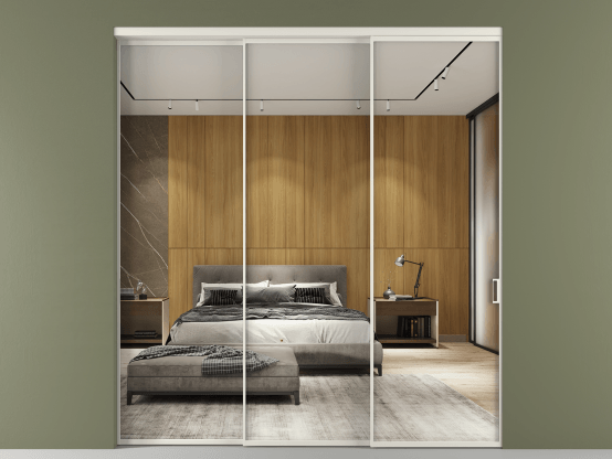 Алюминевая перегородка vn3_01 Зеркало триплекс БЕЛ. Цвет Алюминий Белый. Материал Алюминий. Коллекция Перегородка Формато внутри проёма 3 створки с синхронным механизмом. Фото. Алюминевая перегородка vn3_01 Зеркало триплекс БЕЛ. Цвет Алюминий Белый. Материал Алюминий. Коллекция Перегородка Формато внутри проёма 3 створки с синхронным механизмом. Картинка.