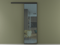 Перегородка Formato вдоль стены 1 створка