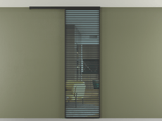 Перегородка Formato вдоль стены на потолок 1 створка