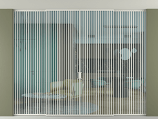 Перегородка Formato внутри проёма скрытое крепление в потолок 4 створки